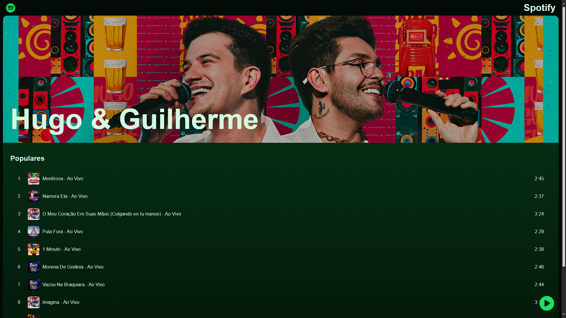 Projeto Spotify